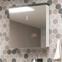 Ver imagem 6 de Armário de Banheiro 70cm 02 Portas com Espelho Ref 710 - Branco/Portoro