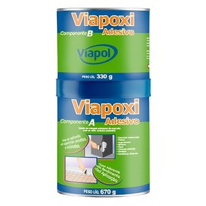 Adesivo Componente a e B Viapoxi 1 Kilo - V0510698 - Viapol Viapoxi Adesivo Cj 1 Kilo - V0510698 - V
