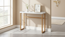 Ver imagem 1 de Aparador Slim 12x96x37cm Tampo Mdf Pés Pinus Moderno:branco