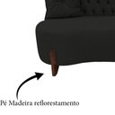 Ver imagem 6 de Sofá 2 Lugares Orgânico Curvo Tókio 150cm Veludo Preto