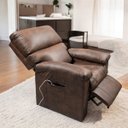 Ver imagem 3 de Poltrona do Papai Reclinável Grande de Massagem Terapia Corino Marrom