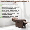 Poltrona do Papai Reclinável Grande de Massagem Terapia Corino Marrom - 2