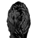 Ver imagem 3 de Escultura Decorativa Tamanho Real Leão Caminhando, 195 Cm:preto Fosco