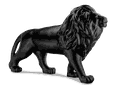 Ver imagem 1 de Escultura Decorativa Tamanho Real Leão Caminhando, 195 Cm:preto Fosco