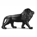 Ver imagem 2 de Escultura Decorativa Tamanho Real Leão Caminhando, 195 Cm:preto Fosco