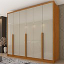 Ver imagem 2 de Guarda-Roupa Casal com 6 Portas e 6 Gavetas 243cm Multimóveis CR35489 Cinamomo/Off White