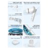 Fone de ouvido QCY HT05 ANC Bluetooth 5.2 TWS 6 microfones HT05 Melobuds ANC Branco - 9