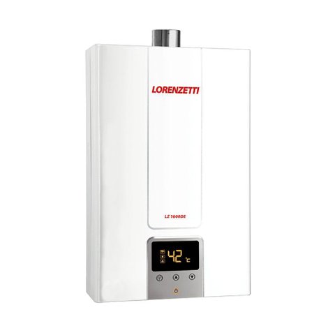 Aquecedor de Água a Gás Lz 1600de Digital Lorenzetti Gn (gás Natural)