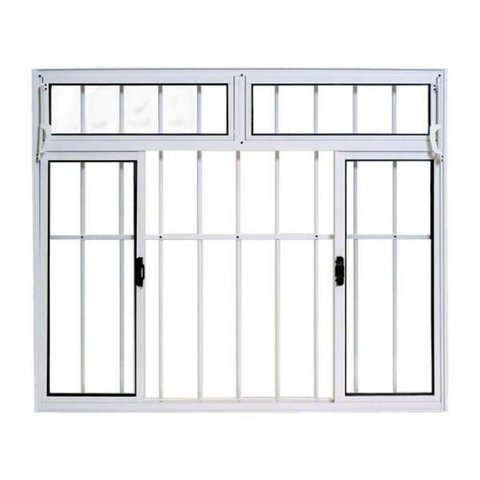 Janela de Correr Alumínio Branco 04F c/Grade e Basculante Classic - 120x180