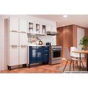 Ver imagem 3 de Armário Aéreo Cozinha Modulado Colors 6010 C/ 3 Portas C/ Vidro 105cm Branco - Bertolini