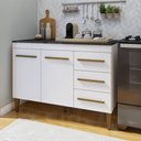 Ver imagem 1 de Balcão de Cozinha com Tampo 2 Portas 3 Gavetas Atenas