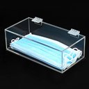 Ver imagem 1 de Caixa de acrílico transparente para guardar máscaras