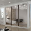 Ver imagem 4 de Guarda Roupa 6 Gavetas San Marino Premium com 3 Espelhos Branco – Leifer Móveis