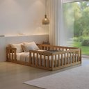 Ver imagem 1 de Cama Montessoriana Casal Madeira Maciça Reforçada