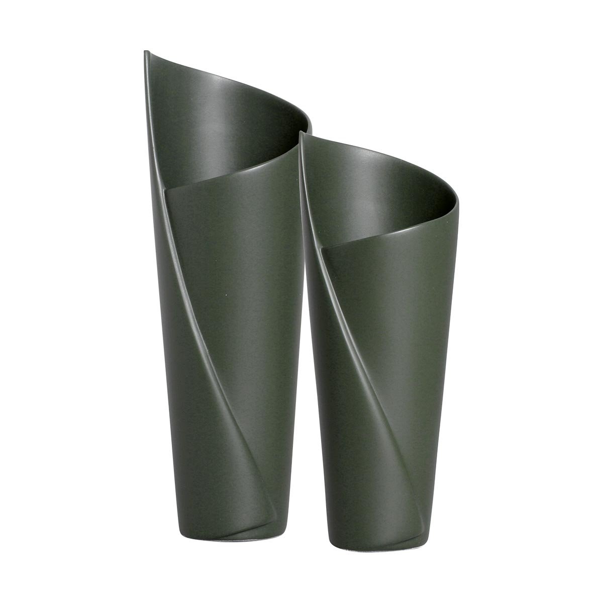 Vaso in ceramica per orchidee BANEH, verde mela, 12,5cm, 13,5cm