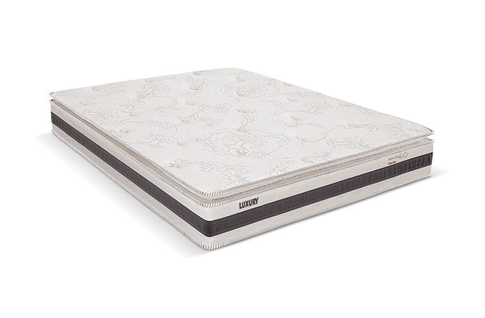 Colchão Casal Luxury Pillow Top Espuma Viscoelástica 138x188x32 Reconflex