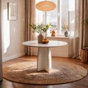 Ver imagem 1 de Mesa Redonda Alba 90cm MDF 4 Lugares Byhouse