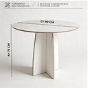 Ver imagem 3 de Mesa Redonda Alba 90cm MDF 4 Lugares Byhouse