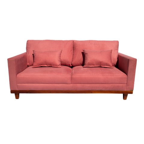 Sofá London Sala/Recepção/Escritório 2,30cm:ROSA
