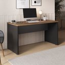 Ver imagem 1 de Mesa para Escritório Lineare Nogal/preto - Artany Móveis