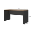 Ver imagem 3 de Mesa para Escritório Lineare Nogal/preto - Artany Móveis