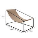 Ver imagem 3 de Espreguiçadeira Industrial Luxo Arpoador Tecido Suede Bege - Cor: Bege
