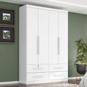 Ver imagem 1 de Guarda Roupa Solteiro Maximus Plus 4 Portas e 4 Gavetas