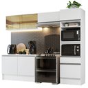 Ver imagem 3 de Armário de Cozinha Completa 260cm Branco Diamante Madesa 02