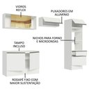 Ver imagem 5 de Armário de Cozinha Completa 260cm Branco Diamante Madesa 02