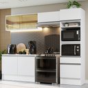 Ver imagem 1 de Armário de Cozinha Completa 260cm Branco Diamante Madesa 02