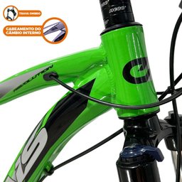 Bicicleta 29 Drais 24v Revolution Shimano Trava Ombro Verde/Preto 21" - 349 - 3