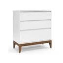 Ver imagem 1 de Cômoda Nature Clean 3 Gavetas sem Porta Nature Branco Matic