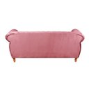 Ver imagem 3 de Sofá Nobreza 3 Lugares Cor:suede Rosa 280