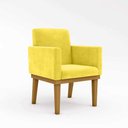 Ver imagem 1 de Cadeira Reforçada Para Apartamento Sala Pequena amarelo