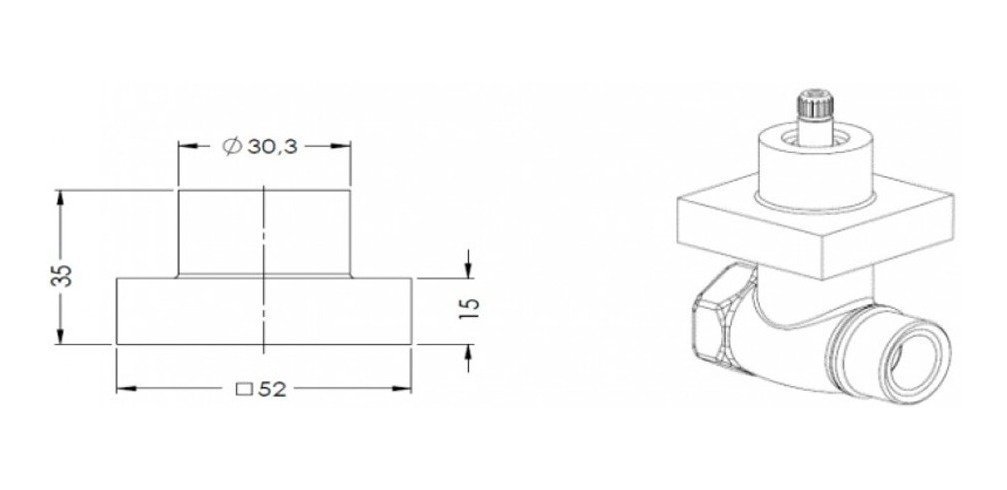 Kit 4 Acabamento Quadrado Para Registro Padrão Deca Cromado 1/2, 3/4 e 1 Pol - 3