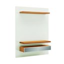 Ver mais imagens de Painel para TV até 55 Polegadas 100% MDF com LED 140CMX180CM . Espelho 2 Gavetas Off White Freijó Branco