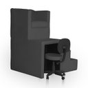 Ver imagem 3 de Kit Pedicure Cadeira Poltrona Escada Completo Corano Cinza