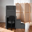 Ver imagem 2 de Kit Pedicure Cadeira Poltrona Escada Completo Corano Cinza