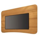 Ver imagem 2 de Rack Bancada Elara Off White Cinamomo com Painel Armony Cinamomo - Hb Móveis