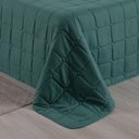 Ver imagem 7 de Kit Cobre Leito Colcha Lunar Casal 3 Peças 400 Fios Matelado Dupla Face - Verde - 100% Poliéster