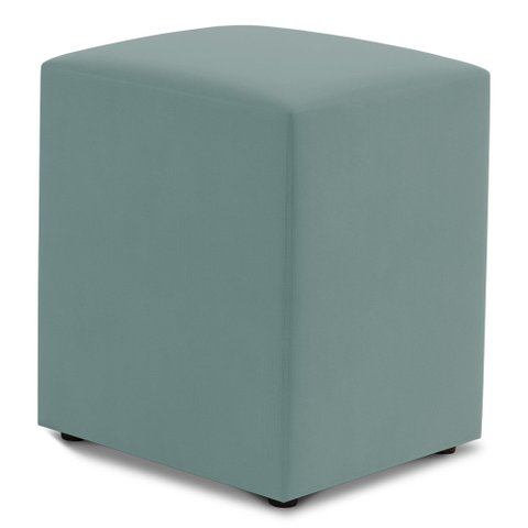 Puff Decorativo Sala de Estar Quadrado 36x47cm Veludo Acqua - Desk Design