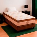 Ver imagem 1 de Cama Box Baú Solteiro Bege Colchão Four Season Molas Vstore