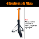 Ver imagem 4 de 4 Cavaletes Automotivos Preguiça Aço Alta Resistência 2 Toneladas Apoio para Carro Tripé