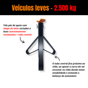 Ver imagem 5 de 4 Cavaletes Automotivos Preguiça Aço Alta Resistência 2 Toneladas Apoio para Carro Tripé
