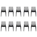 Ver imagem 1 de 10 Cadeiras de Jantar Empilhável Gruvyer Preta