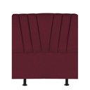 Ver imagem 1 de Cabeceira Estofada Bélgica 100cm Solteiro para Cama Colchão Box Quarto Suede Bordô - Aurora Line