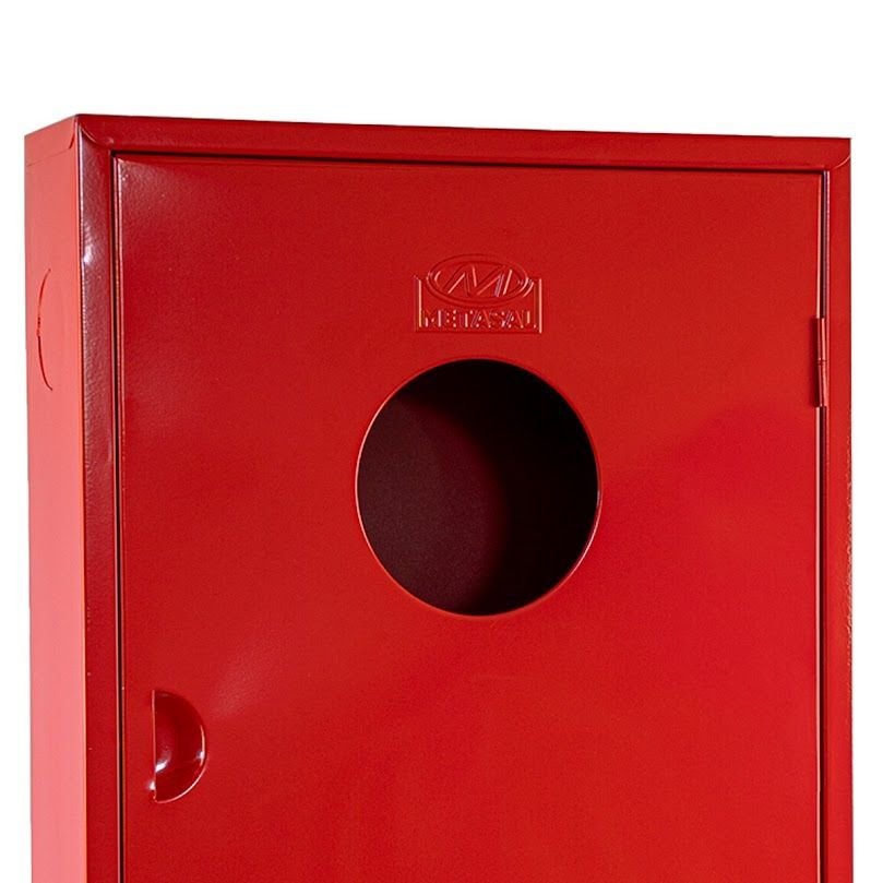 Abrigo 2 Mangueira Incêndio Sobrepor Chapa de Aço 90x60x23cm - 2