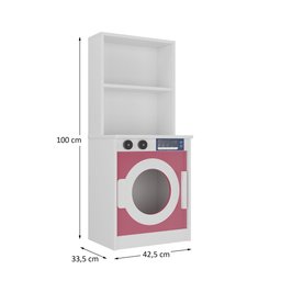 Máquina de Lavar de Brinquedo para Crianças 100% Mdf:rosa - 6