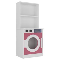 Máquina de Lavar de Brinquedo para Crianças 100% Mdf:rosa - 5