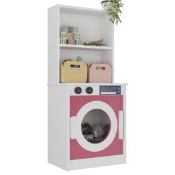 Máquina de Lavar de Brinquedo para Crianças 100% Mdf:rosa - 2
